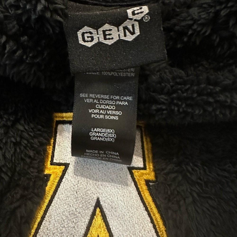 Black and Gray Appalachian State Hooded Pullover - Picture 3 of 4